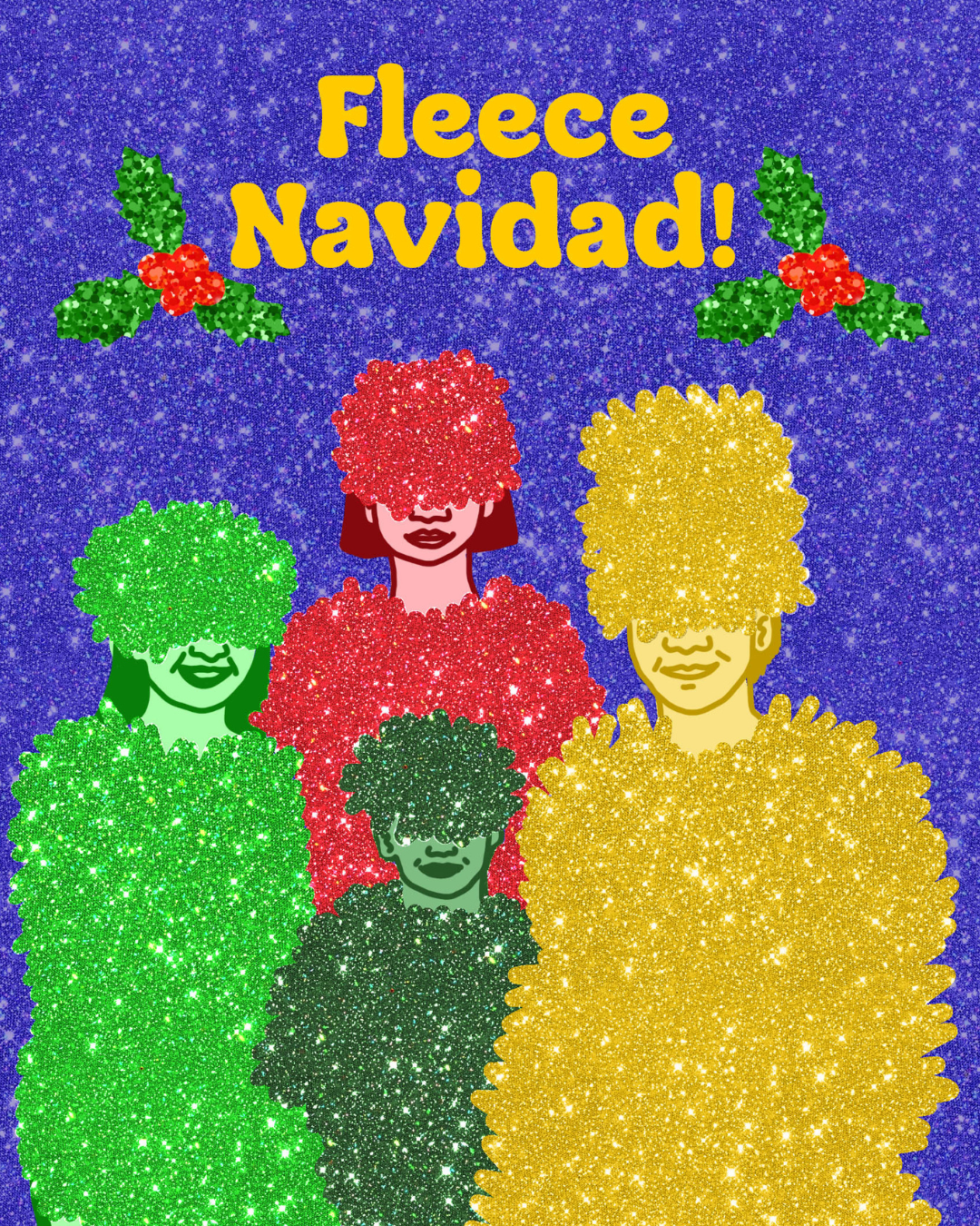 Fleece Navidad! Christmas Card