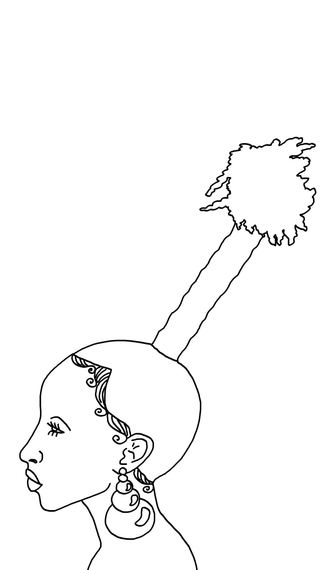 Afro Hair Colouring Book