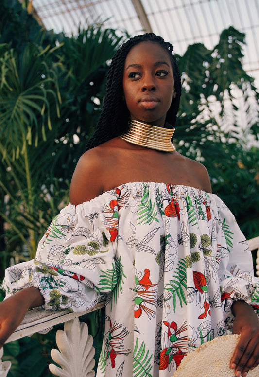 holiday maxi floral dress