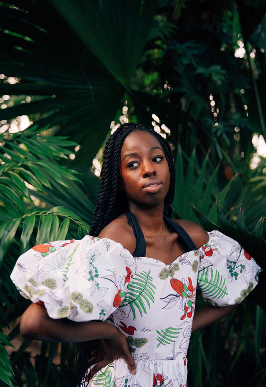 holiday midi floral dress