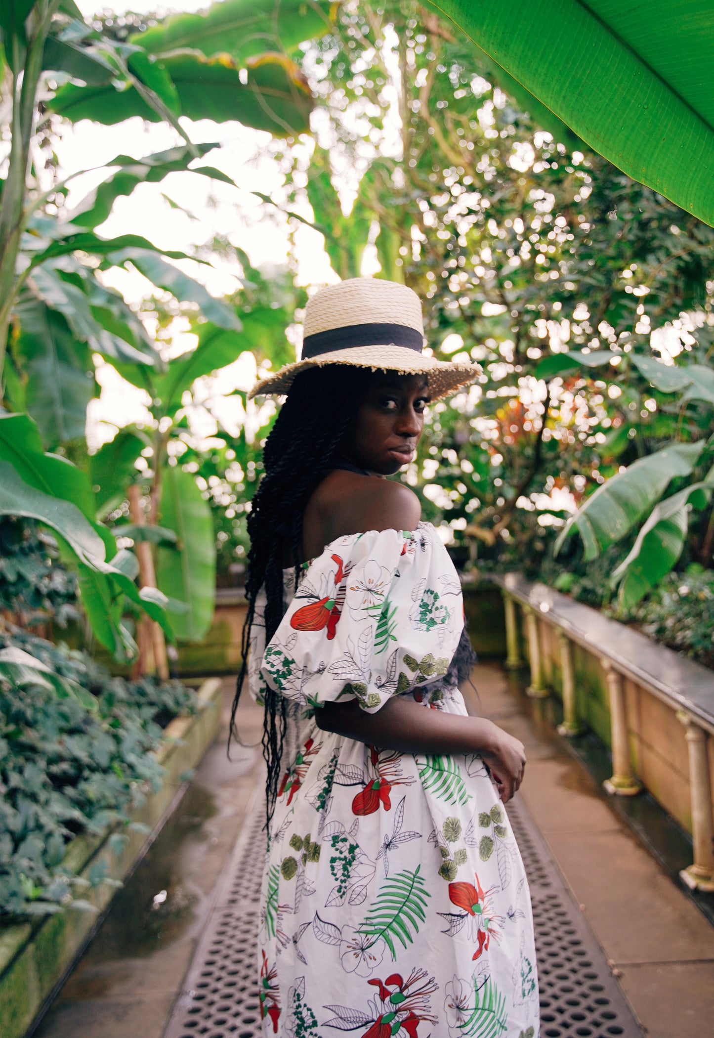 holiday midi floral dress