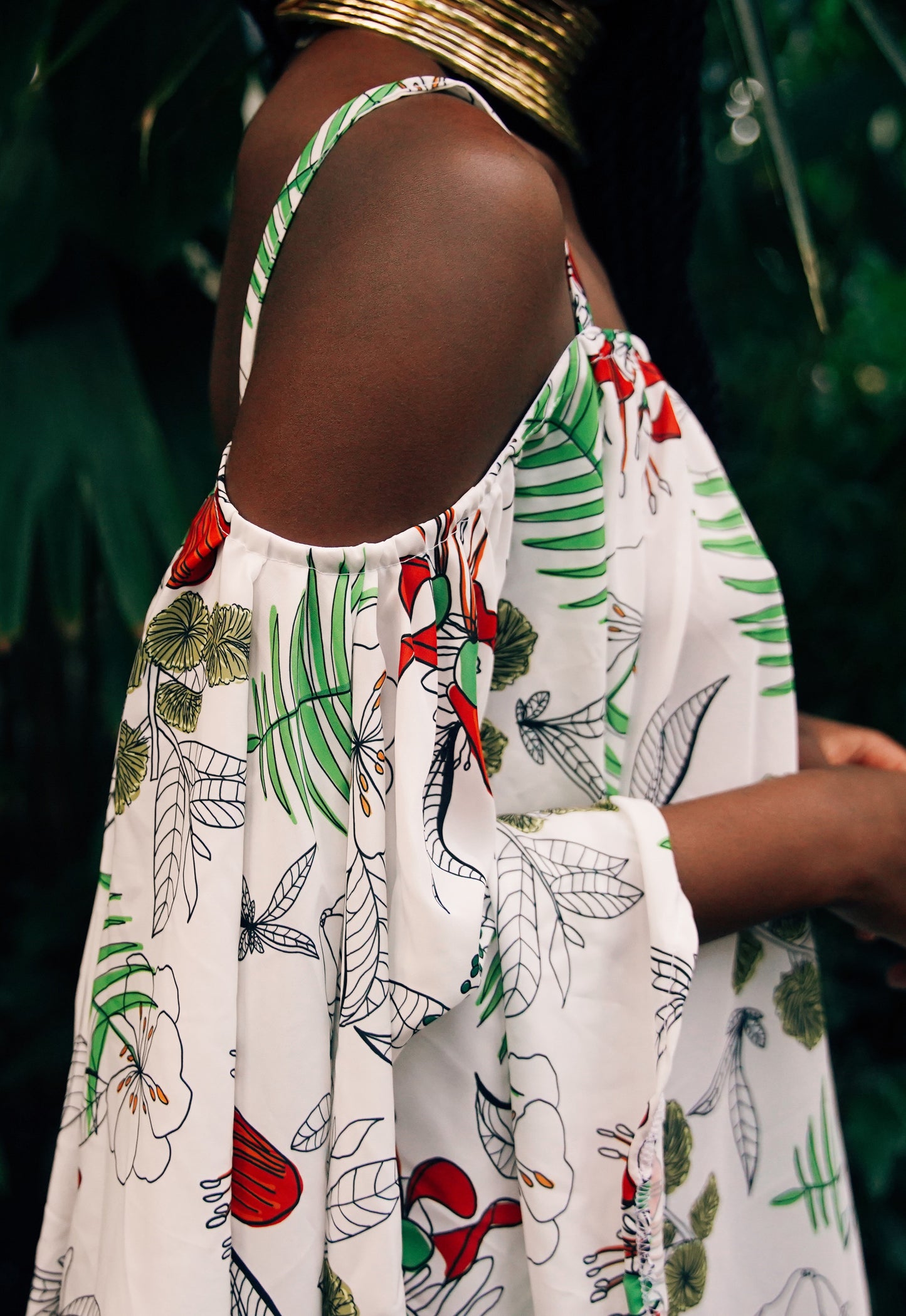 holiday mini floral dress