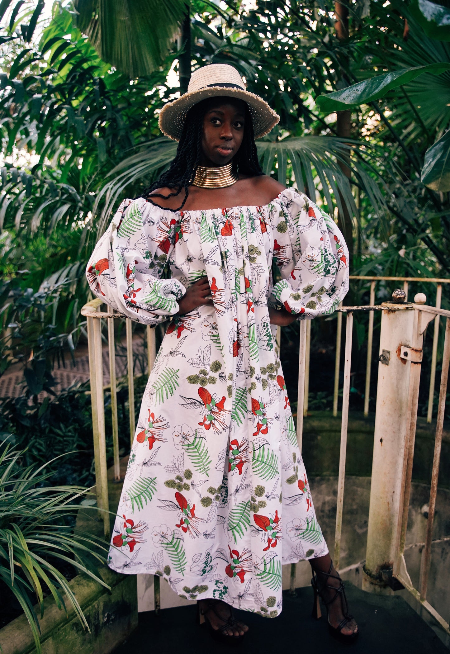holiday maxi floral dress