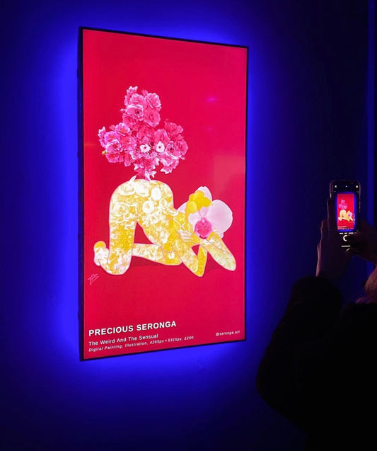 Pink Art print of Fart