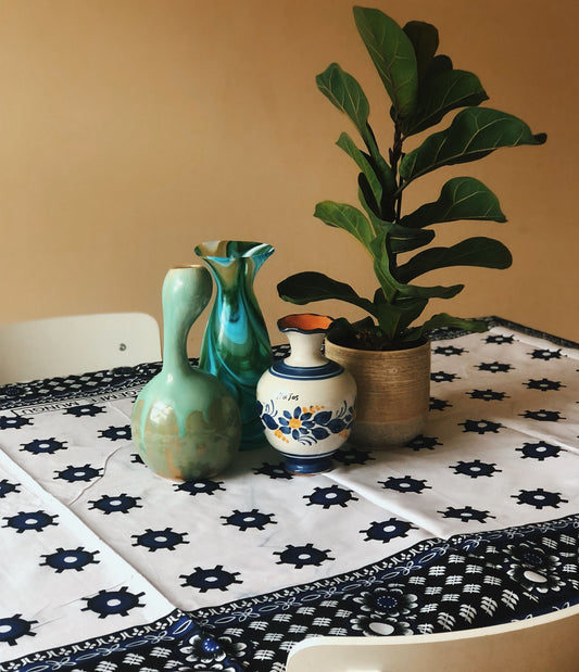 Blue and White Kanga