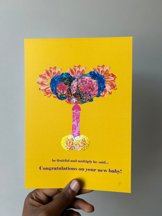 Congratulations on your new baby card.