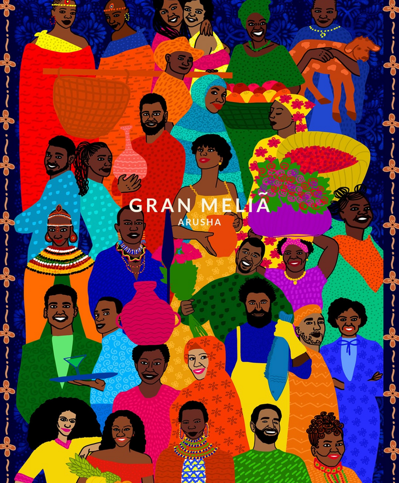 Gran Melia Arusha illustration by Precious Seronga