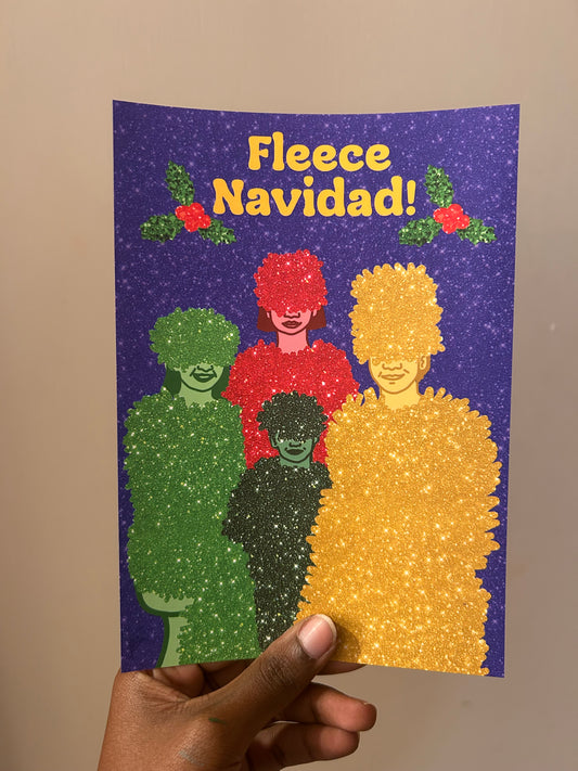 Fleece Navidad! Christmas Card