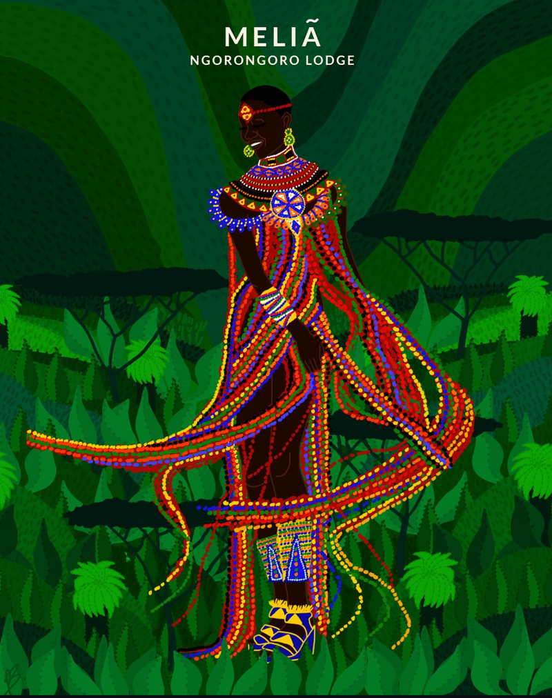 Melia Ngorongoro illustration by Precious Seronga